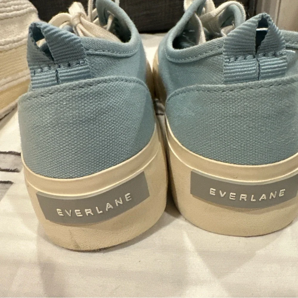 EVERLANE FOREVER PLATFORM WOMENS SNEAKERS SIZE 6 1/2 BLUE